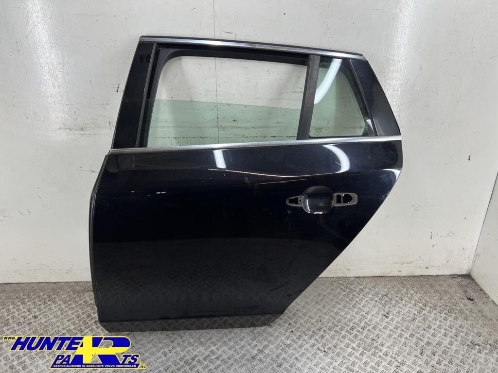 Portier linksachter zwart 452-46 Volvo V60 I ('10-'18), Gebruikt, Deur, Ophalen of Verzenden, Volvo