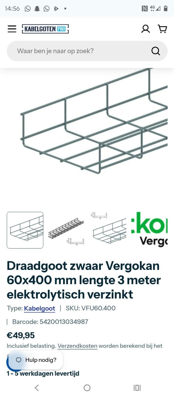 kabelgoot en kabelgoot dragers. zonnepanelen, elektra, Ophalen, Nieuw, Eenpersoons, Stapelbed