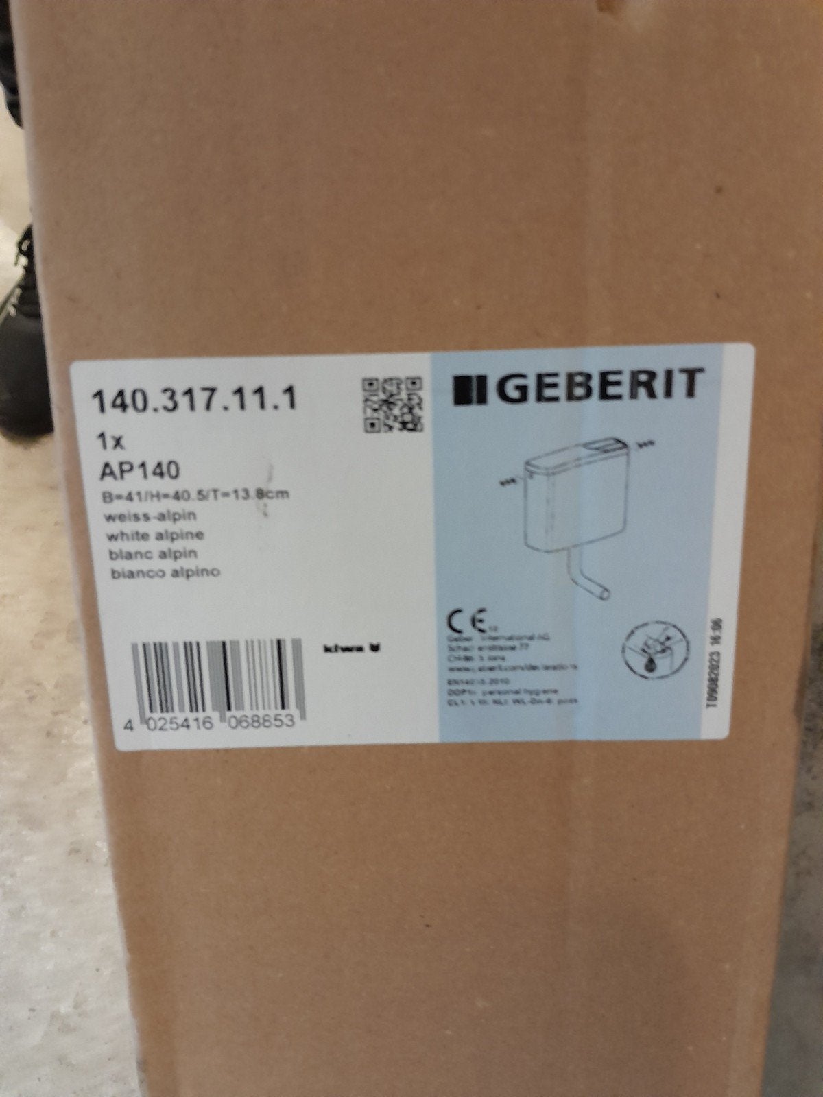 Geberit stortbak, Ophalen of Verzenden