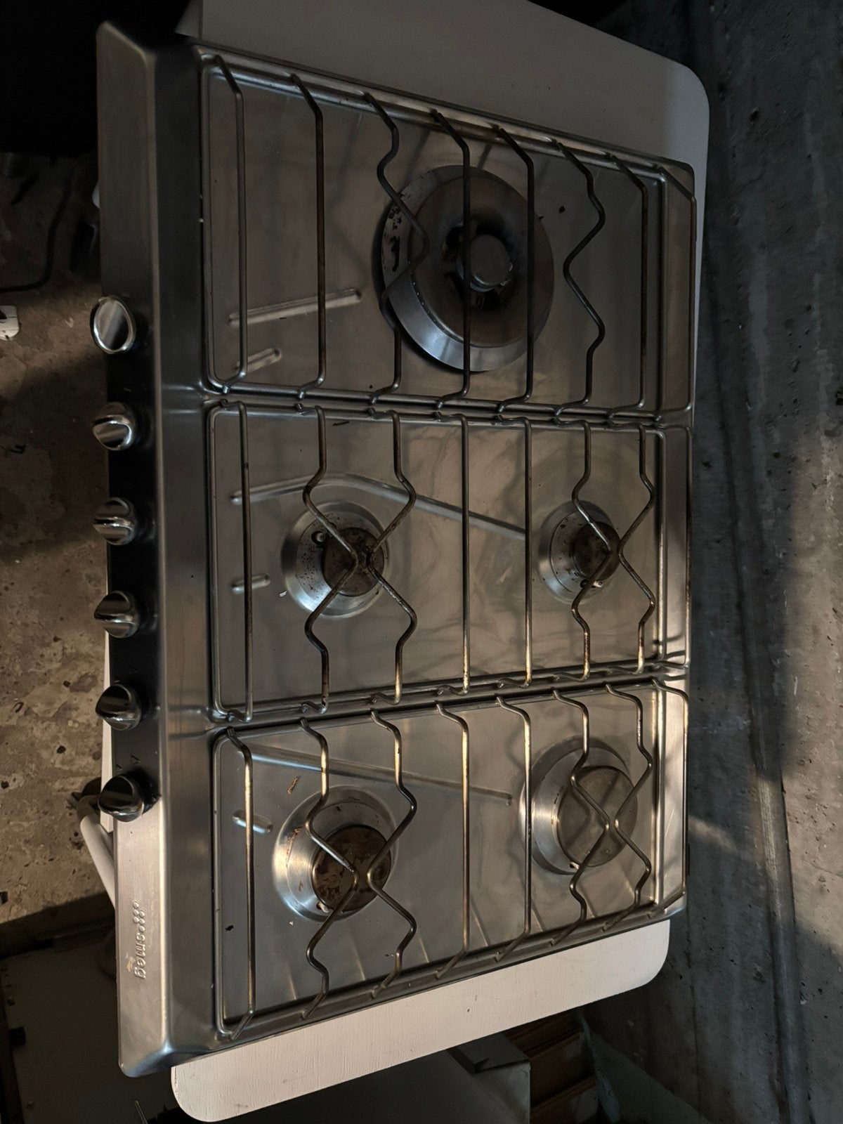 Gasfornuis inbouw, Witgoed en Apparatuur, Zo goed als nieuw, Inbouw, Gas, 4 kookzones