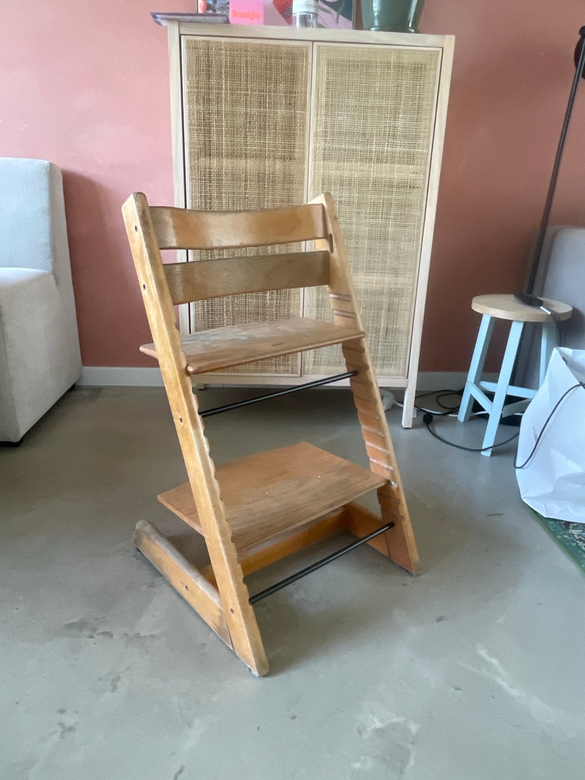 Tripp trapp Houten meegroeistoel - Gebruikt, Ophalen, Gebruikt, Meegroeistoel, Aanschuifbaar