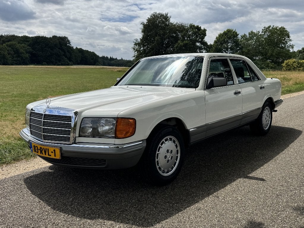 Sublieme Mercedes 280SE W126, climate, cruise 69.000 dkm!!, Automaat, Achterwielaandrijving, Wit, Bedrijf