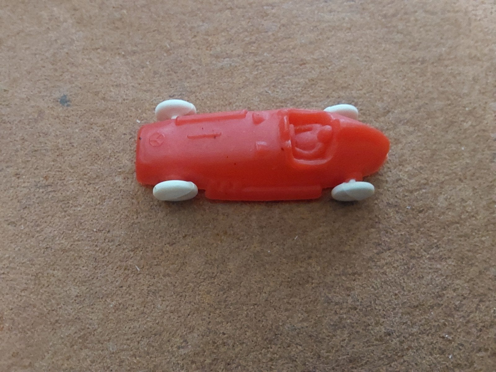 kleine vintage plastic mercedes racewagen, Ophalen of Verzenden, Gebruikt