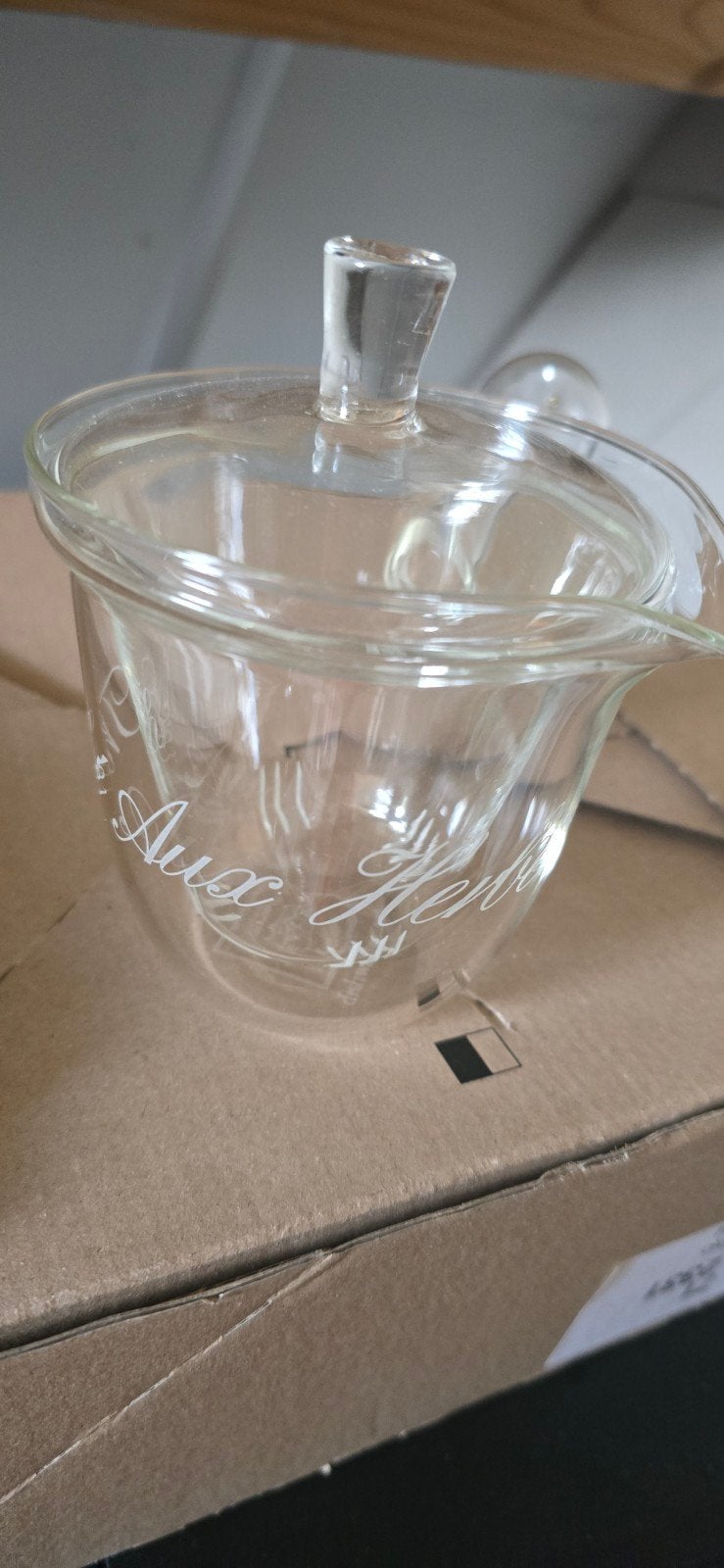 Riviera Maison Theepotje met filterglas en 1 kop thee, Ophalen of Verzenden