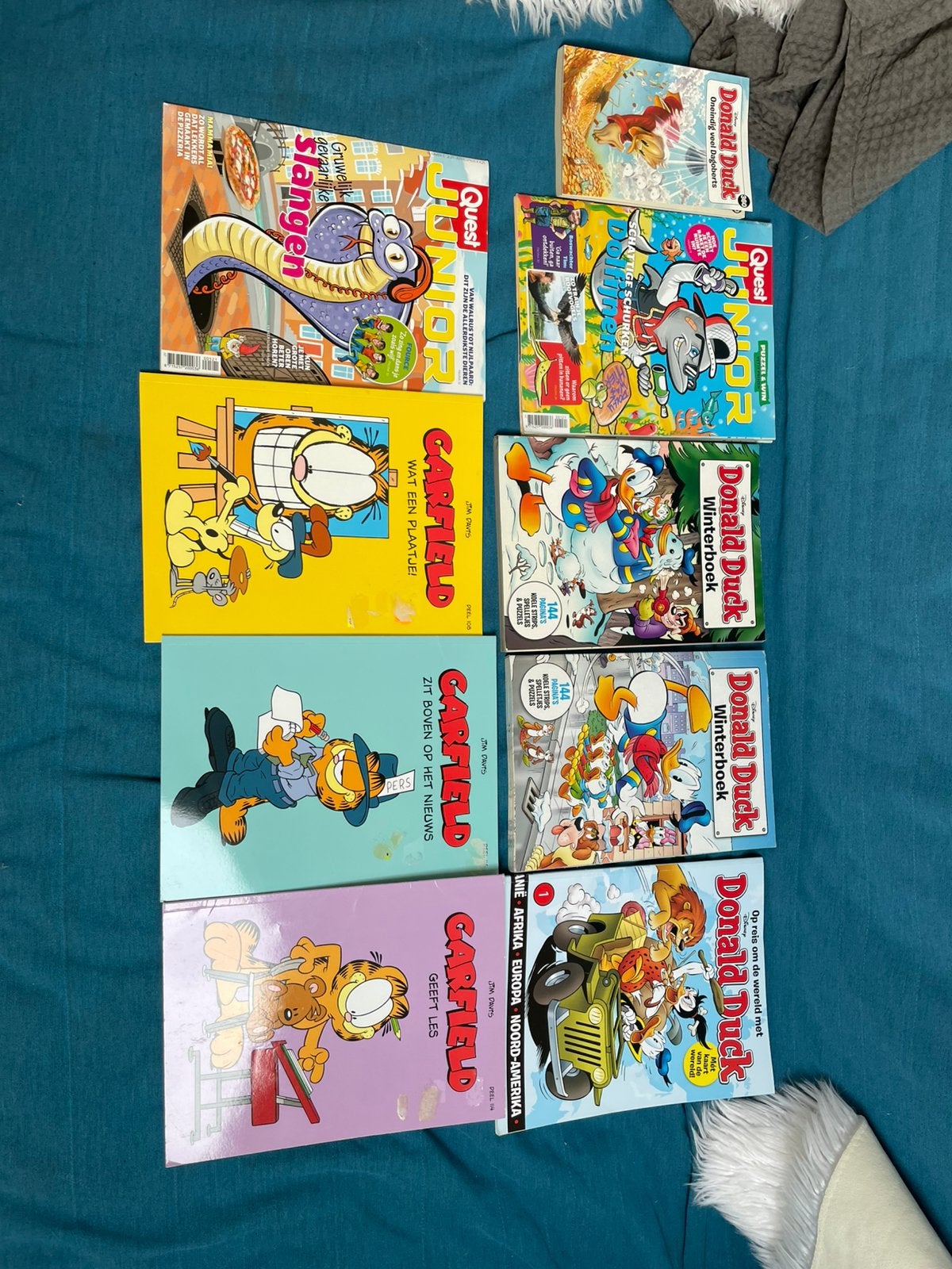 Donald Duck pocket, winterboeken, Quest Junior 9 stuks, Boeken, Europa, Ophalen of Verzenden, Zo goed als nieuw, Meerdere comics