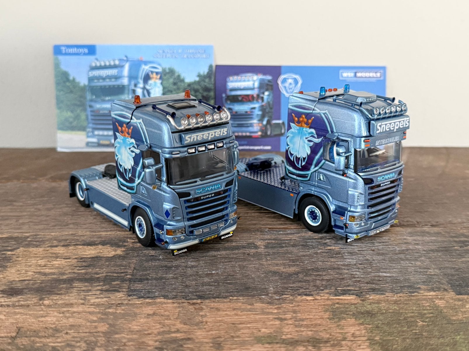 WSI - Scania Topline Sneepels set, Verzenden, Zo goed als nieuw, Bus of Vrachtwagen, Wsi