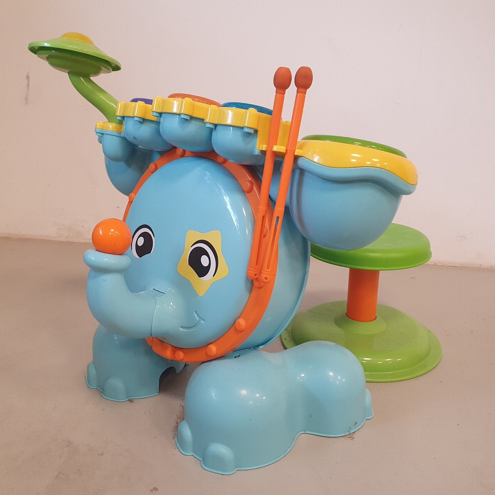 Foto 4 van Vrolijke Olifant Drumstel voor Kinderen met Geluid