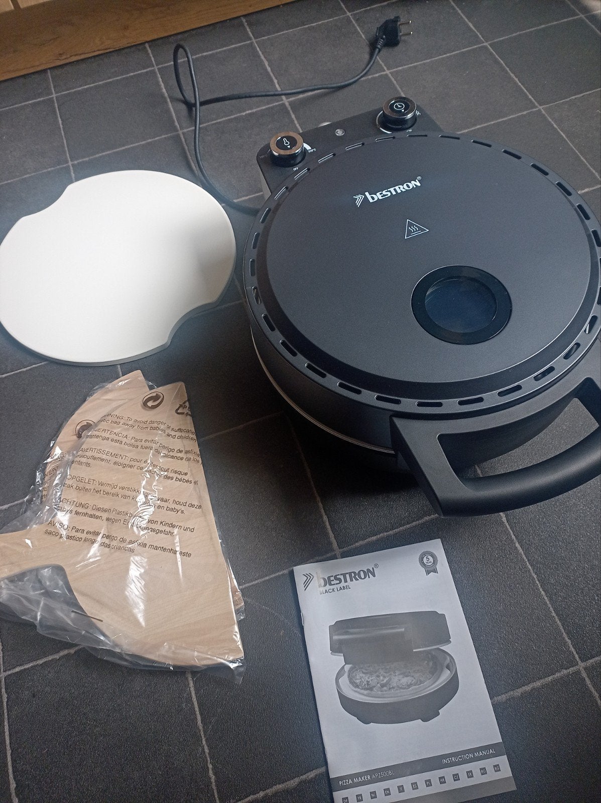 Bestron Pizzaoven met Pizzasteen - Zo goed als nieuw, Witgoed en Apparatuur, Ovens, Minder dan 45 cm, Overige merken, Minder dan 45 cm