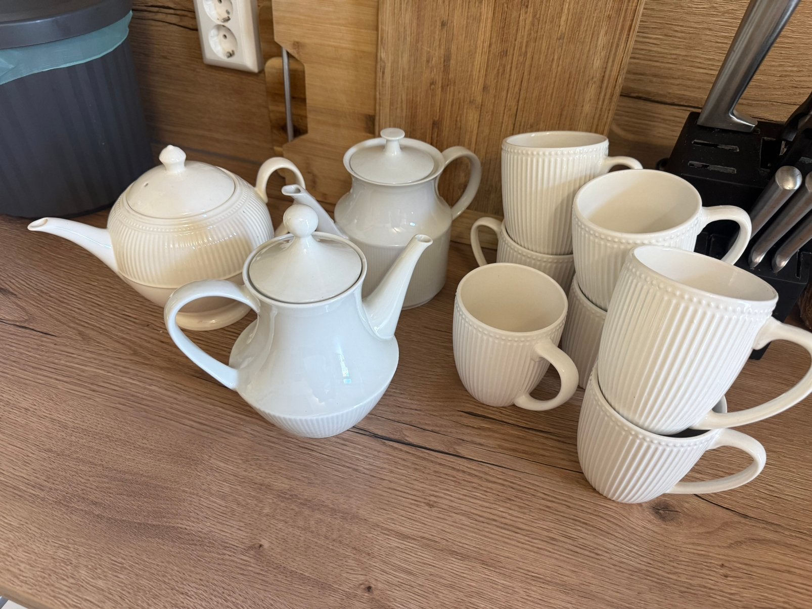 High tea setje, Ophalen