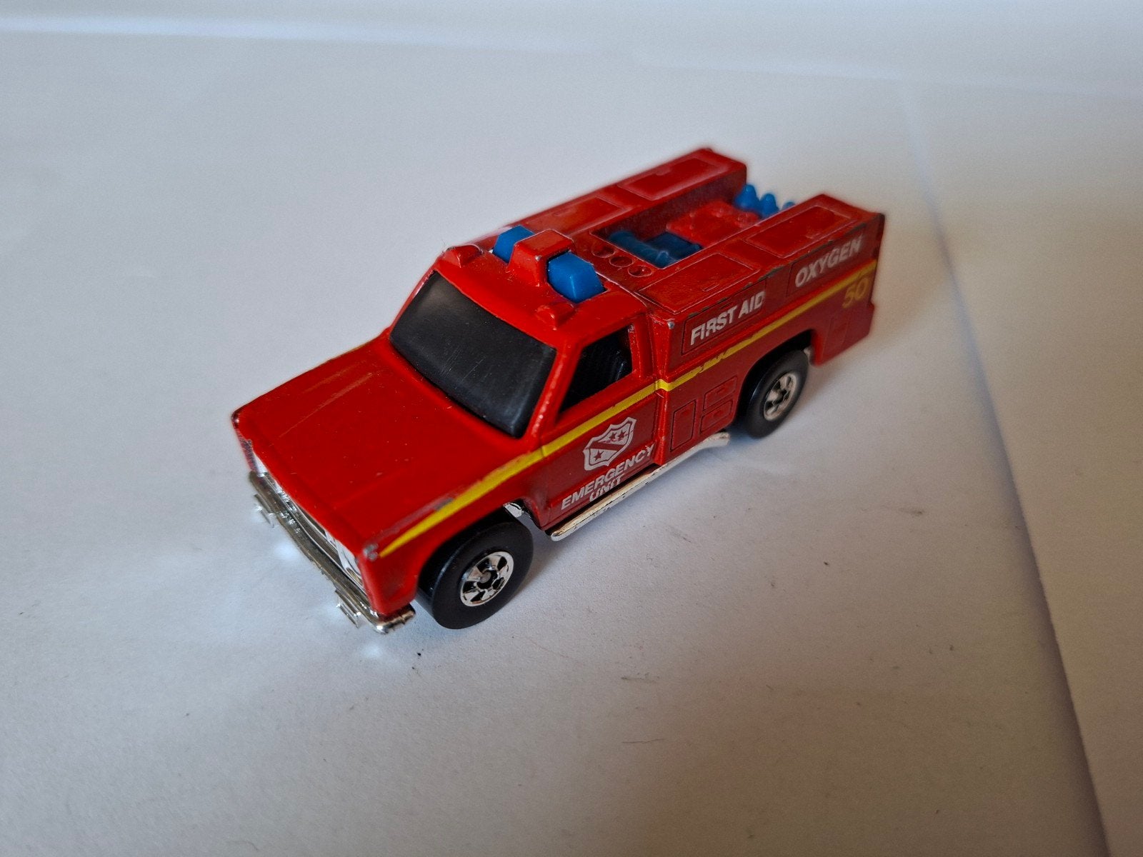 Hotwheels Emergency Unit Rescue 1974 cast, Ophalen of Verzenden, Zo goed als nieuw, Auto