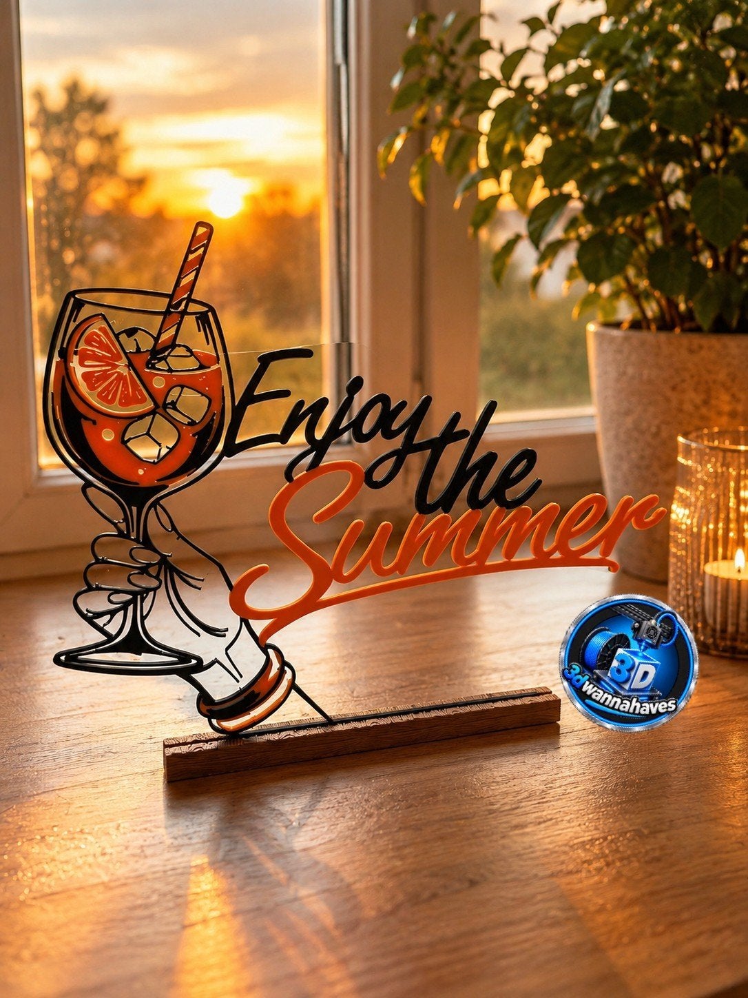 Aperol Spritz Decoratie 'Enjoy the Summer', Ophalen of Verzenden, Nieuw