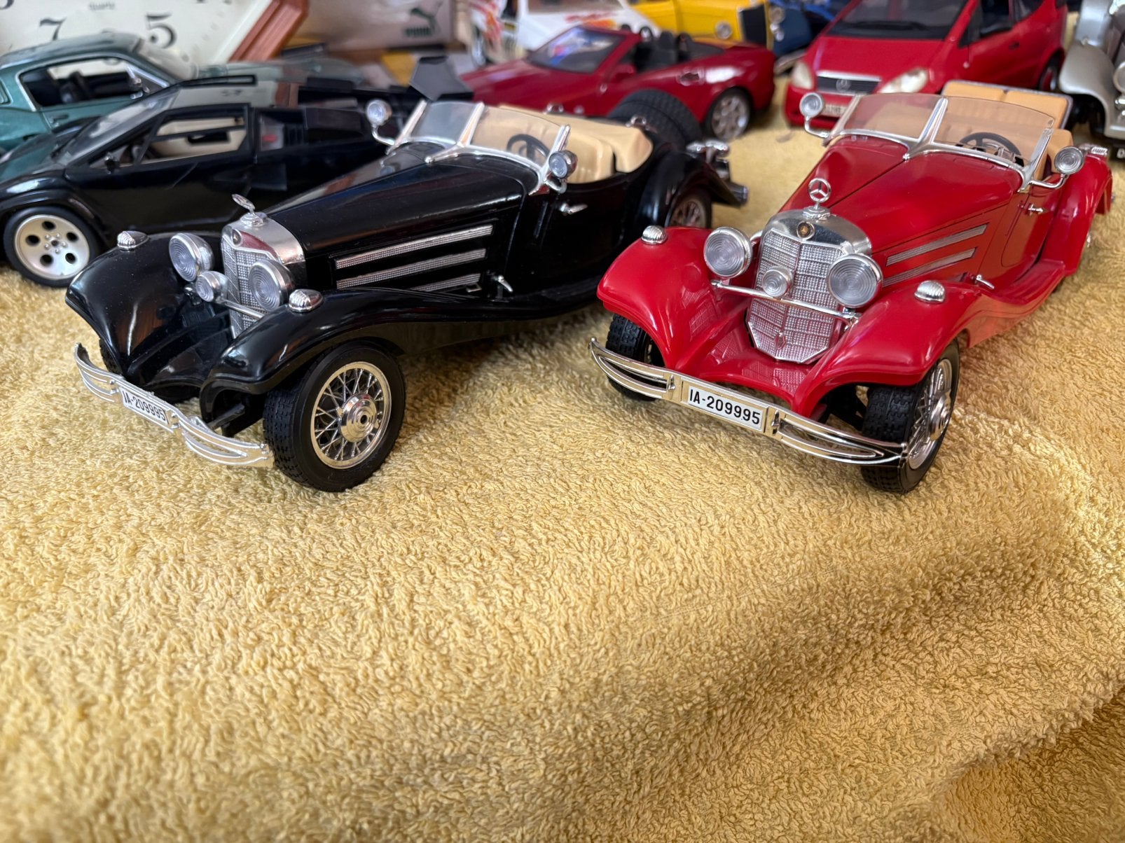 Mercedes. 500. K.  Roadster.  1936.   Burago, Ophalen of Verzenden, Zo goed als nieuw, Bburago