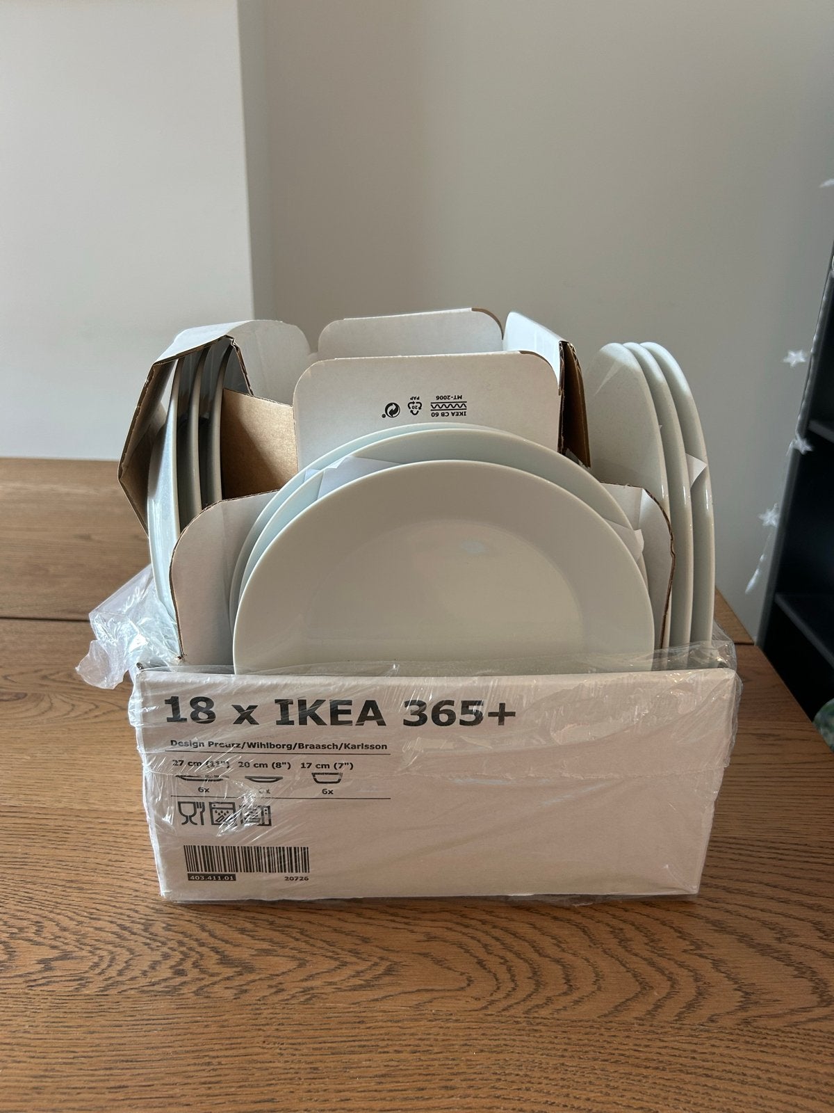 IKEA 365+ Servies - 18-delig, wit, Nieuw, IKEA, Ophalen of Verzenden, Modern