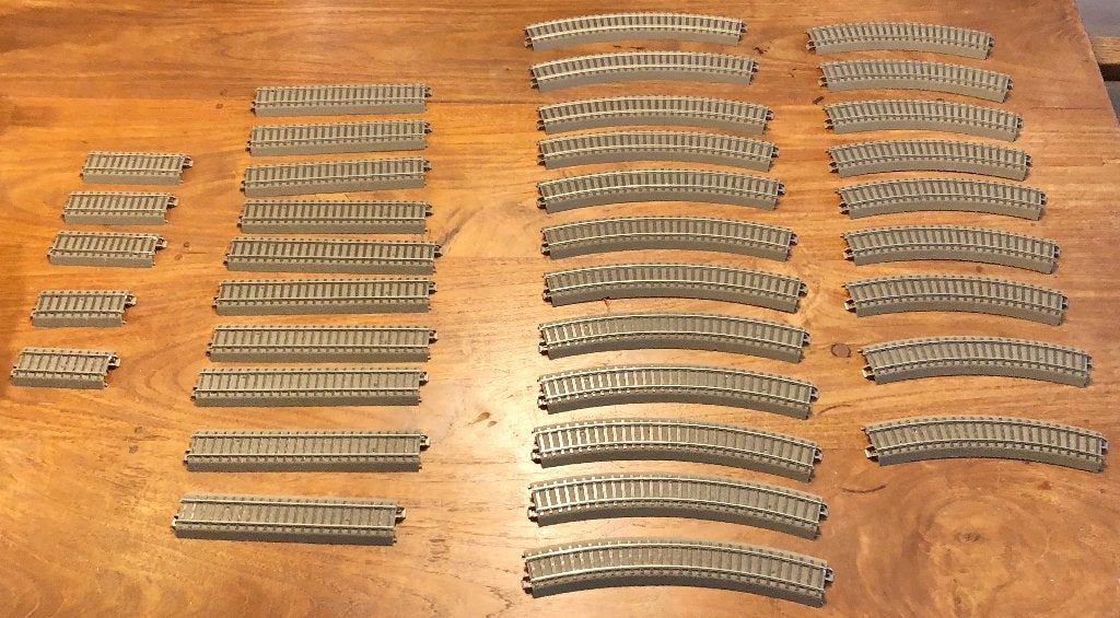 Diverse Trix C-Rails (recht & gebogen), Gelijkstroom, Trix, Rails, Ophalen of Verzenden