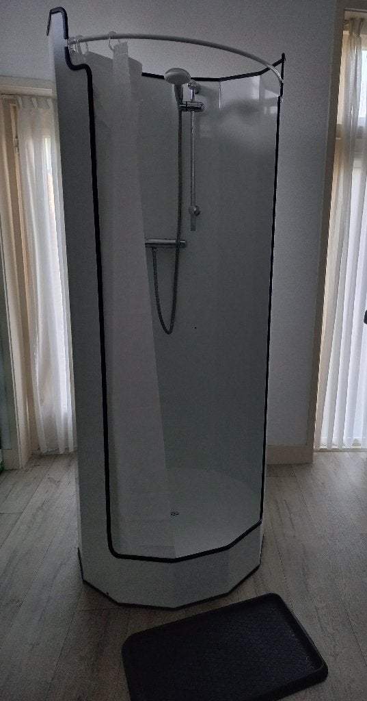 Mobiele nooddouche te huur, Ophalen