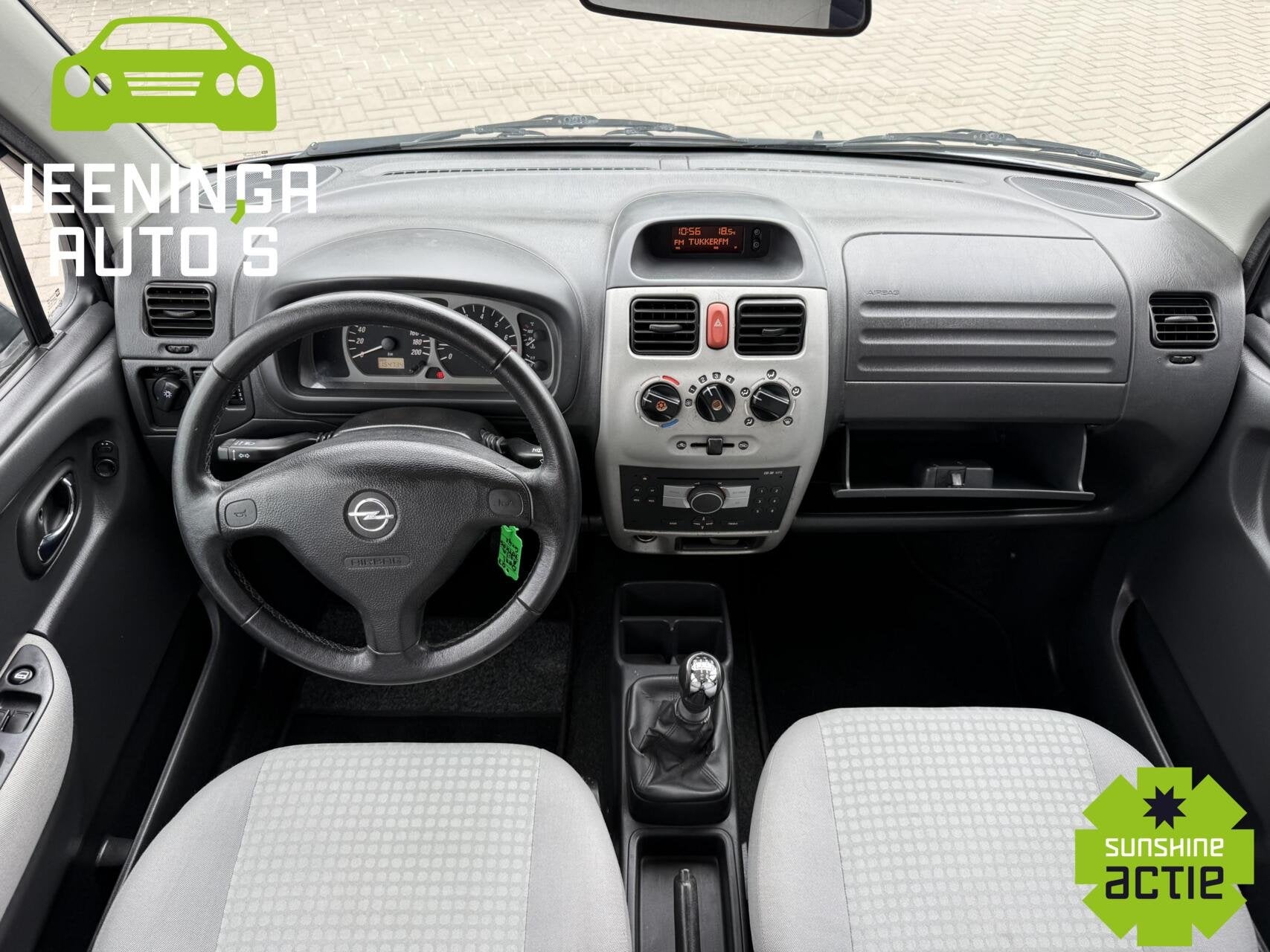 Opel Agila 1.2-16V Temptation|Airco|Trekhaak|NAP, Auto's, Voorwielaandrijving, Stof, Zwart, 4 cilinders