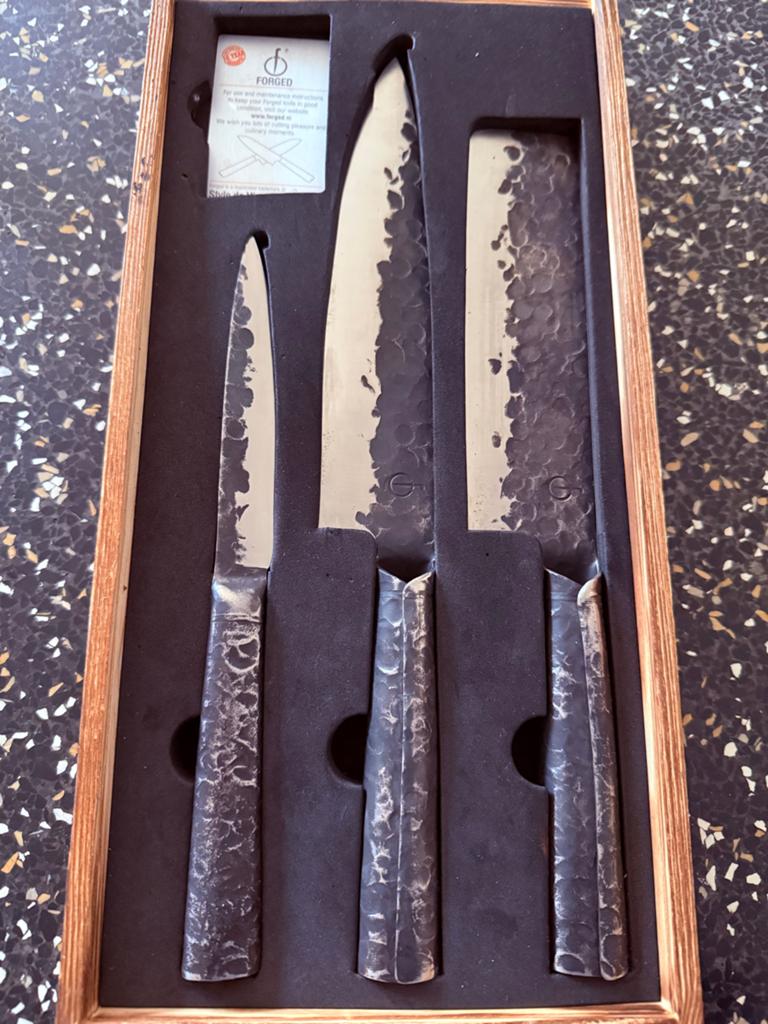 Forged Brute messen set - 3-delig - Nieuw in doos, Ophalen of Verzenden, Nieuw, Overige merken