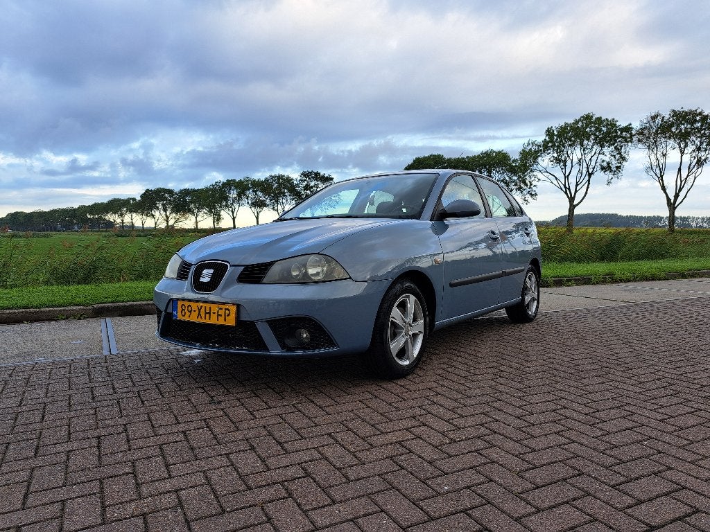 Seat Ibiza 1,6L 16V Motorblok. 5 Deurs! 77KW  2007 Blauw, Voorwielaandrijving, Stof, 1069 kg, 4 cilinders