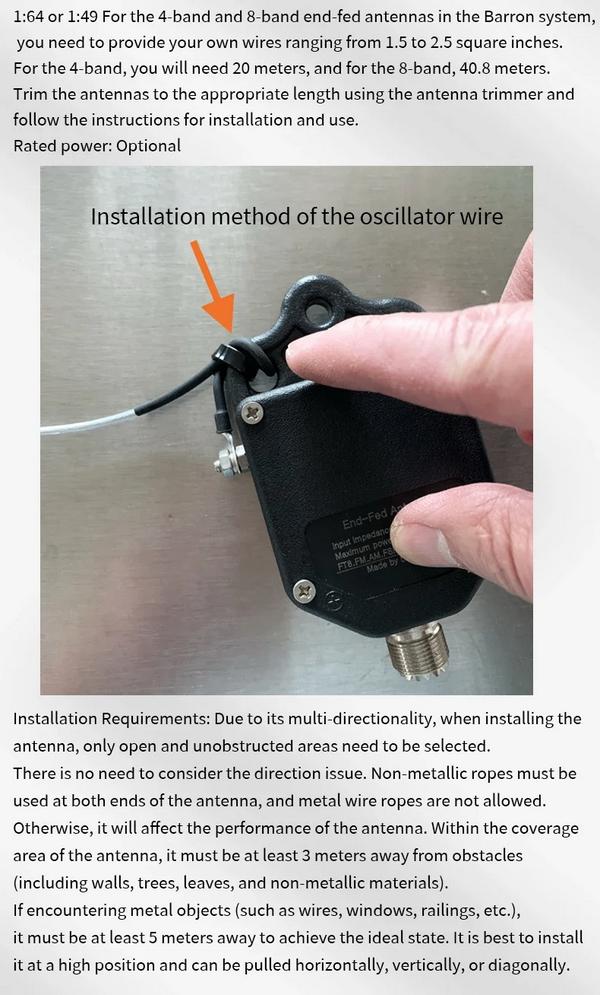 Balun End Fed 1:64 100W 1-30MHz, Telecommunicatie, Antennes en Masten, Verzenden, Nieuw, Antenne