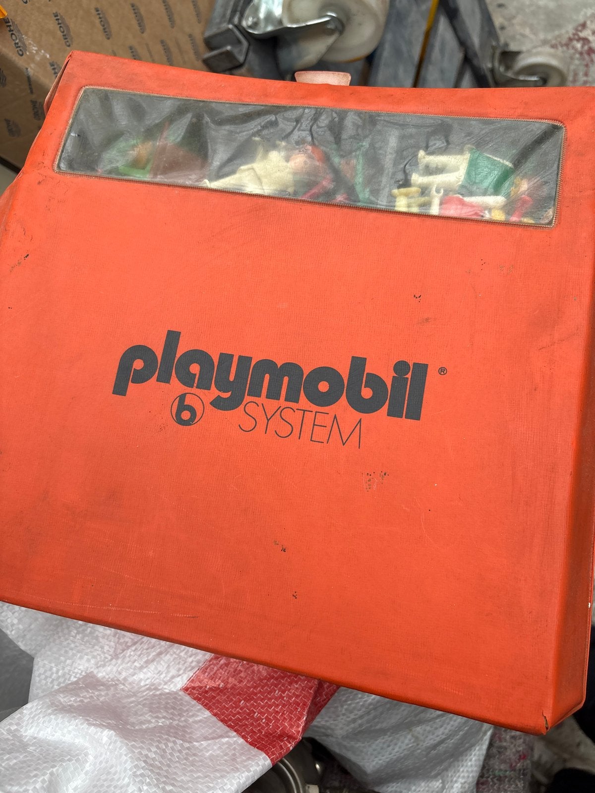 Vintage Playmobil Systeem 6 met veel figuren en accessoires, Gebruikt, G, Ophalen of Verzenden, C