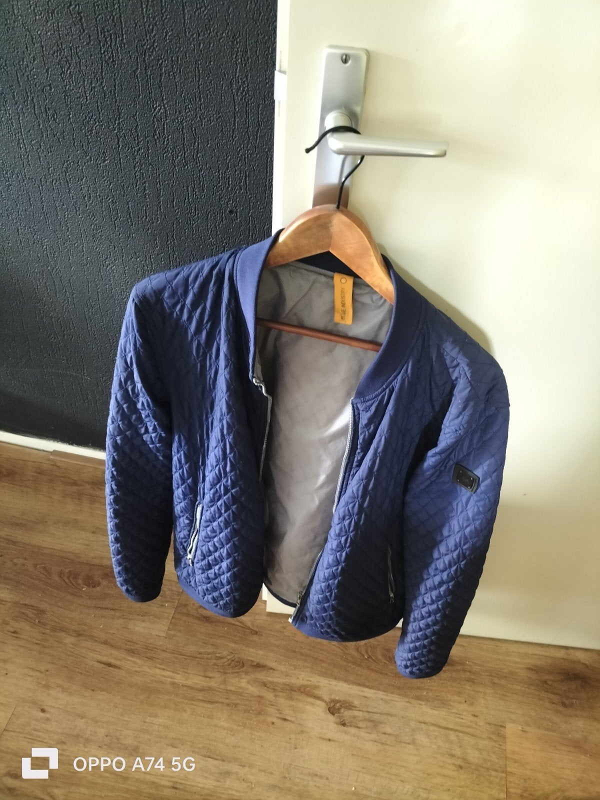 New Industry paars-blauwe herfstjas - Maat XL, Meerkleurig, Maat 56/58 (XL), Ophalen of Verzenden, Zo goed als nieuw