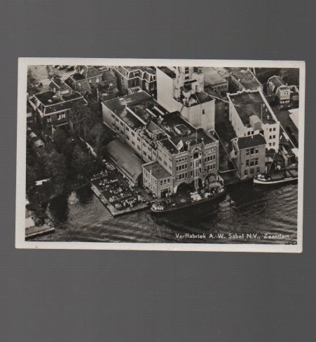 Zaandam Verffabriek van A W Sabel & Silo van Simon de Wit, Ophalen of Verzenden, 1920 tot 1940, Ongelopen, Noord-Holland