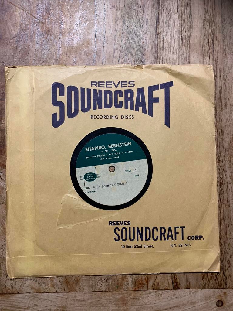 Sixties Beat Mod Rock Peter’s Faces 10 inch acetate De Boom, Cd's en Dvd's, Vinyl | Rock, Ophalen of Verzenden, Gebruikt, Overige formaten