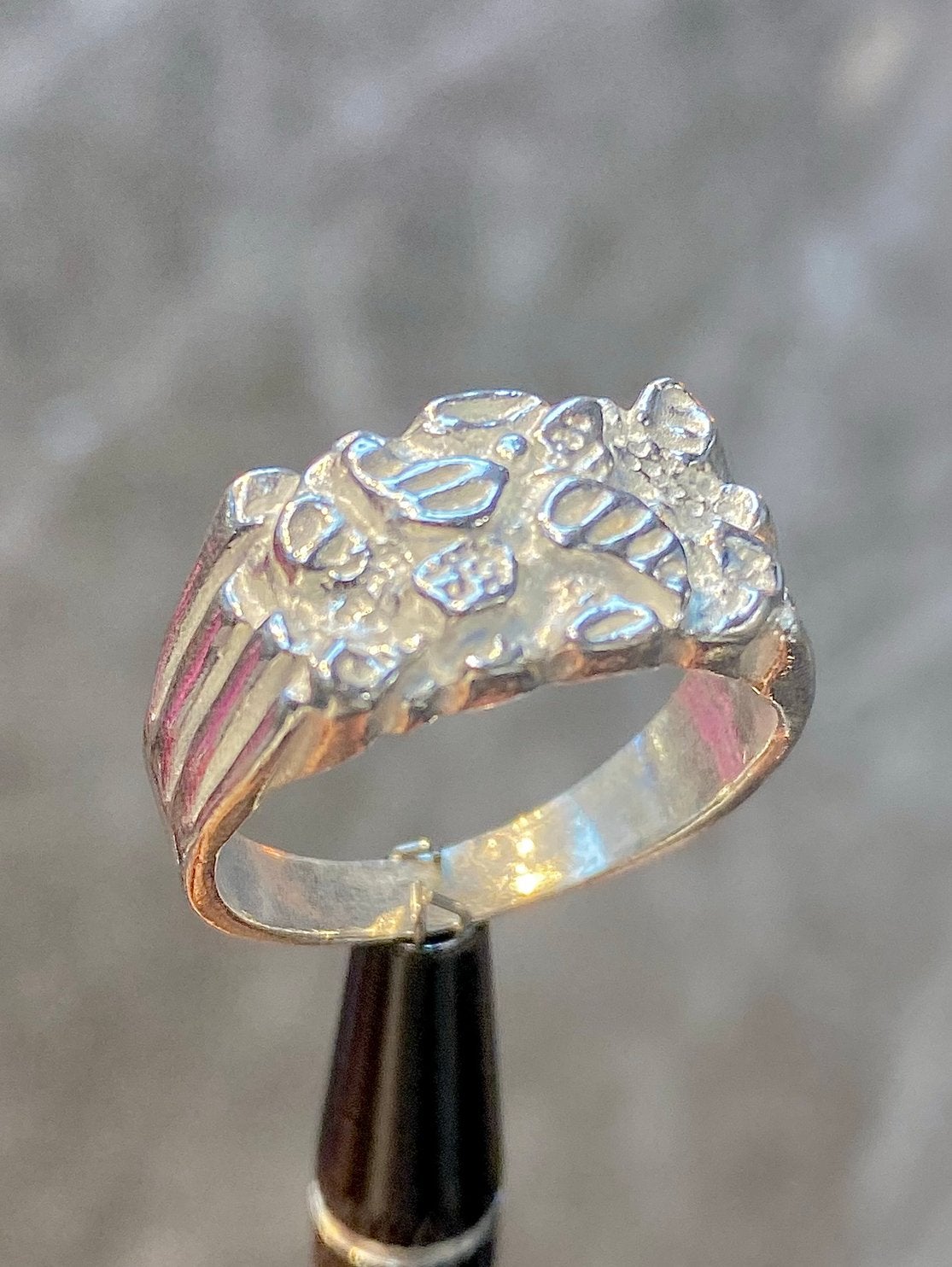 925 Zilveren Pietpiet Ring, Nieuw, Ophalen of Verzenden, 17 tot 18, Dame of Heer