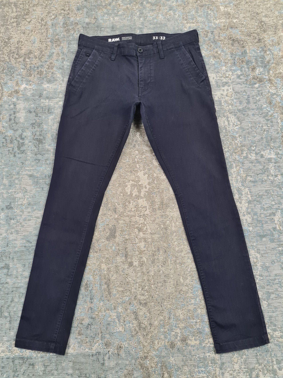 G-Star BRONSON Skinny Chino W33 L32 STRETCH Blue Bronno3332