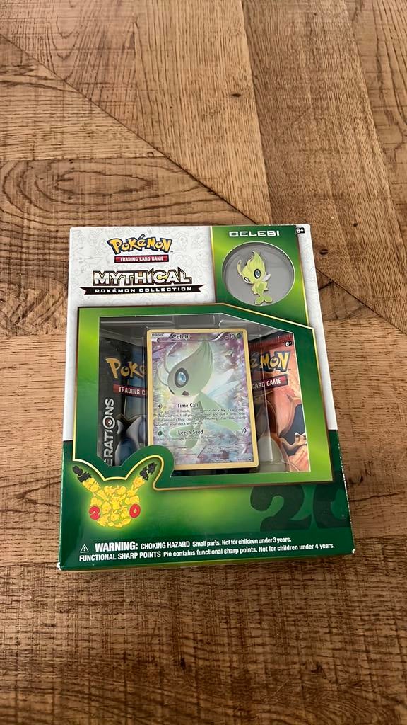 Mythical Pokémon Collection – Celebi 20th Anniversary, Hobby en Vrije tijd, Ophalen of Verzenden, Zo goed als nieuw