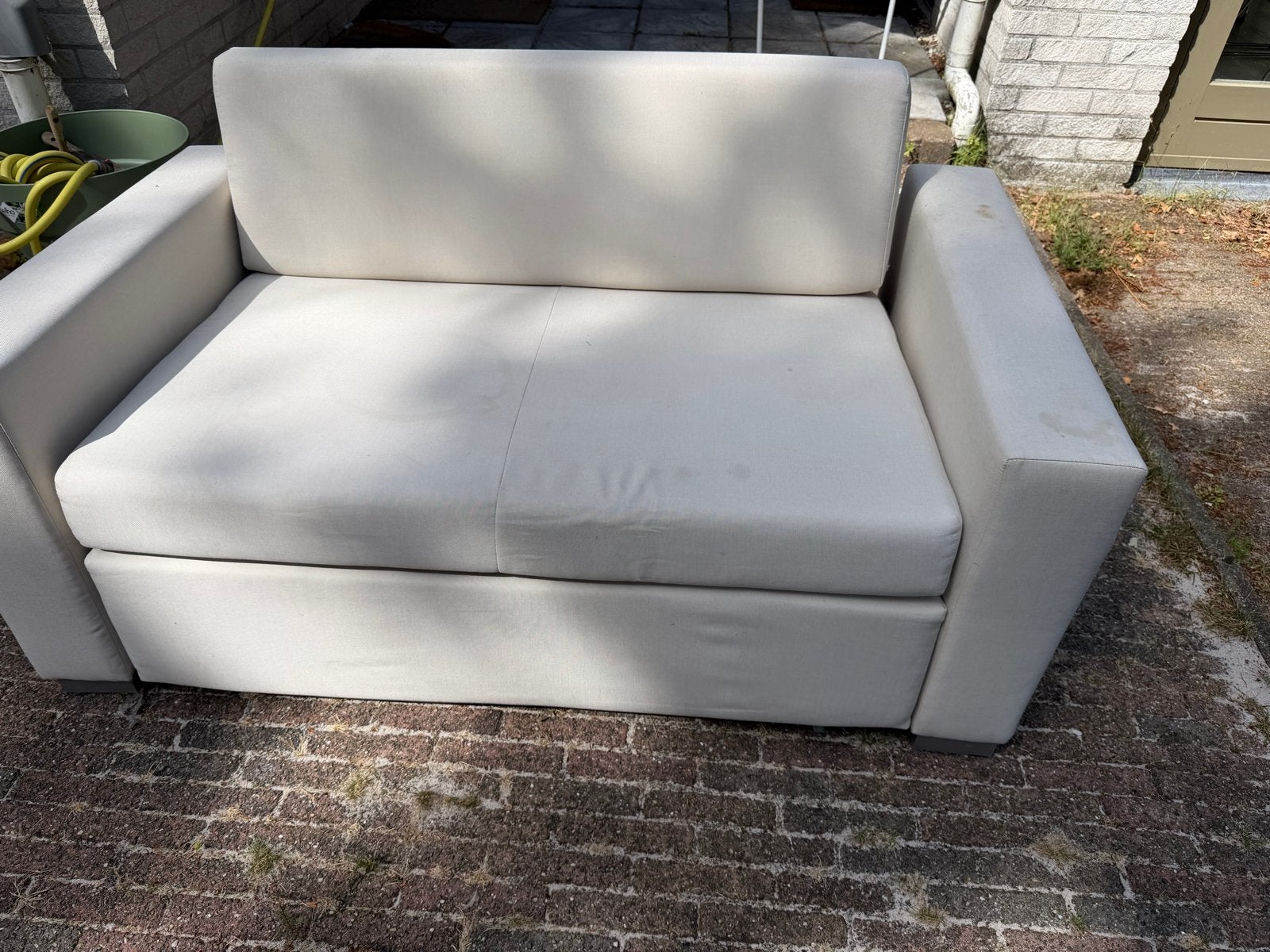 Gebruikte slaapbank met vlekken, Ophalen, Gebruikt, 90 cm, Tweepersoons