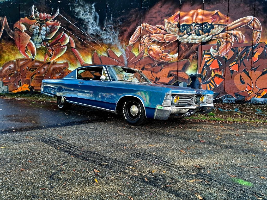 For sale 1967 Chrysler New Yorker Hardtop, Achterwielaandrijving, Blauw, Leder, Particulier