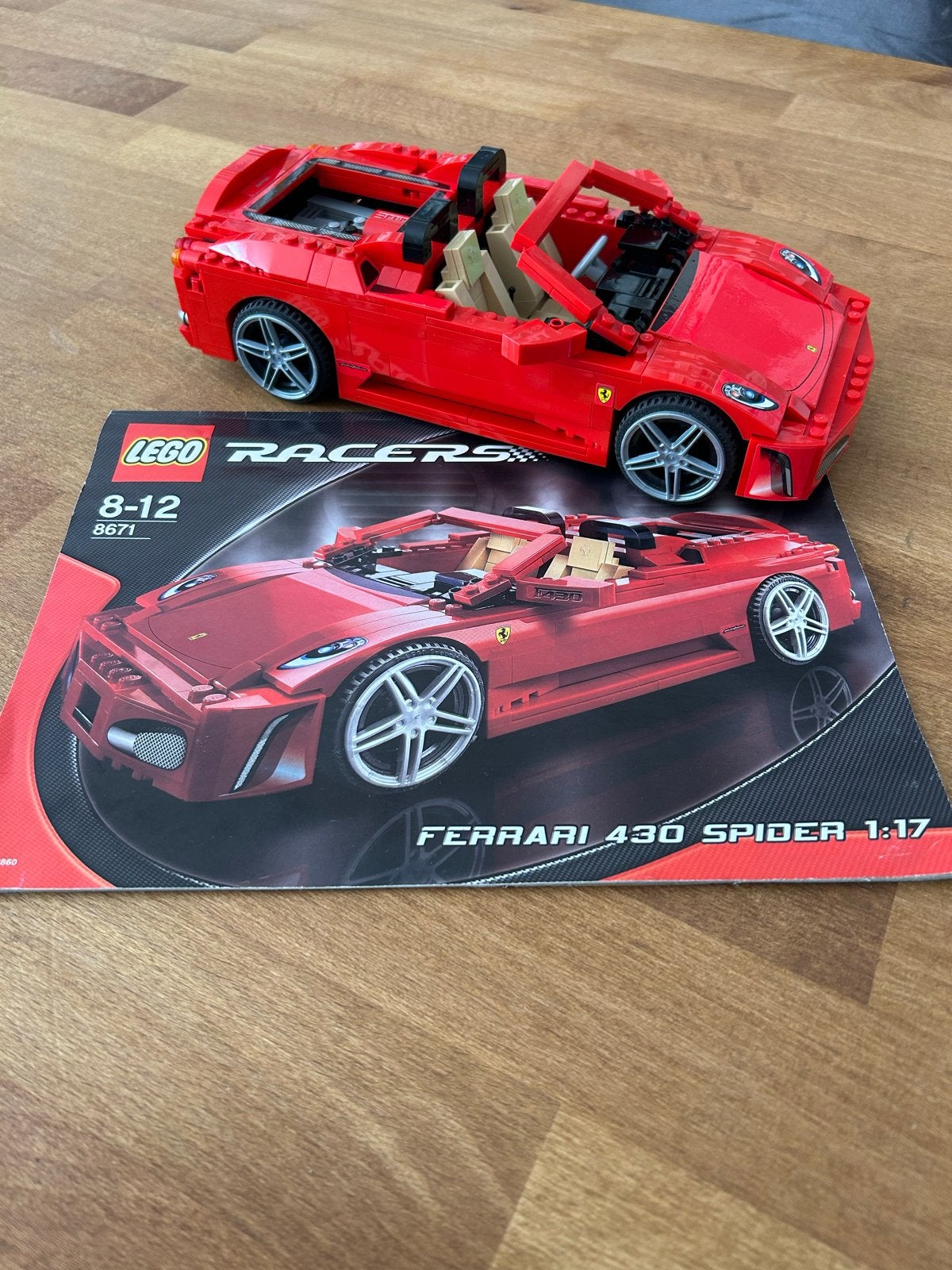 LEGO Racers 8671 Ferrari F430 Spider 1:17, Ophalen of Verzenden, Gebruikt, Overige merken