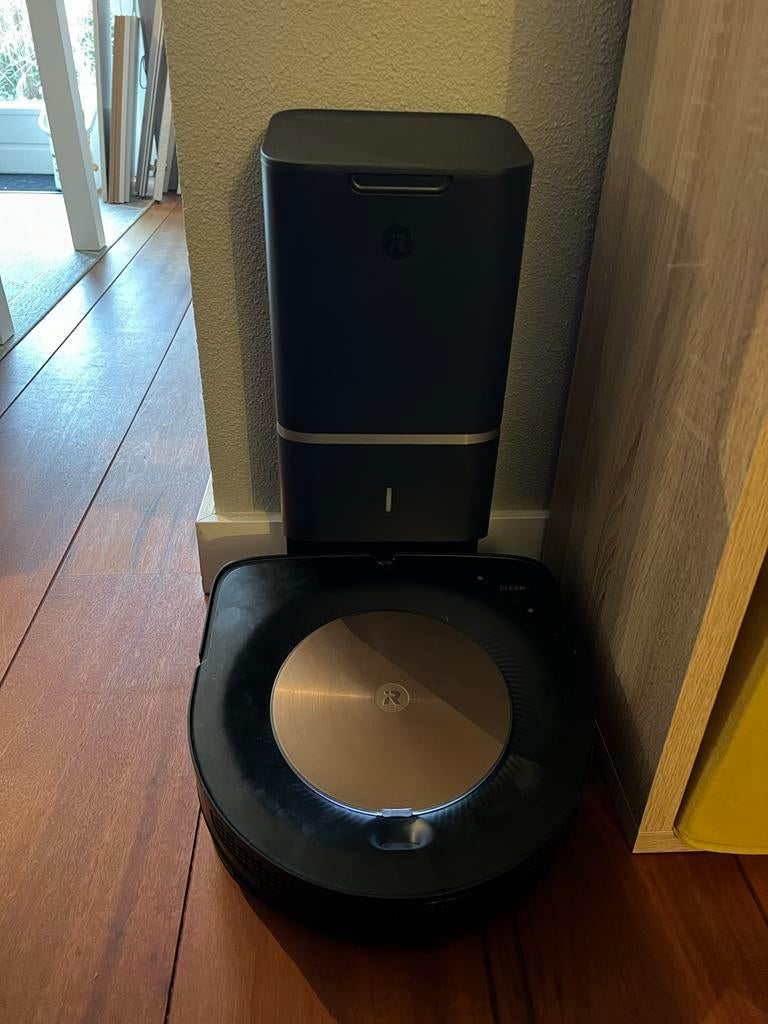 iRobot Roomba S9+ met laadstation, Witgoed en Apparatuur, Stofzuigers, Ophalen of Verzenden, Gebruikt, Reservoir, Robotstofzuiger