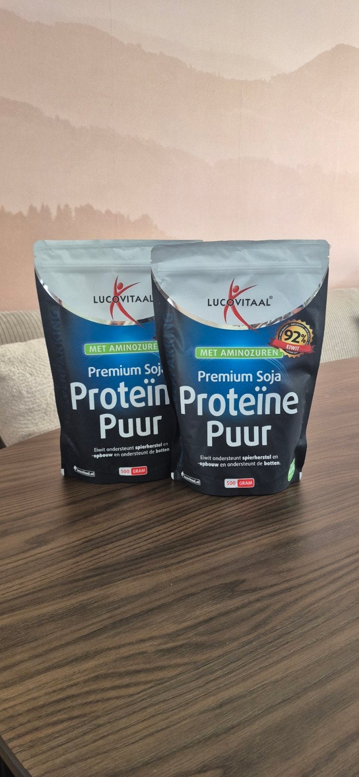 Lucovitaal Premium Soja Proteïne Puur - 2x 500 gram, Sport en Fitness, Gezondheidsproducten en Wellness, Ophalen, Nieuw, Poeder of Drank