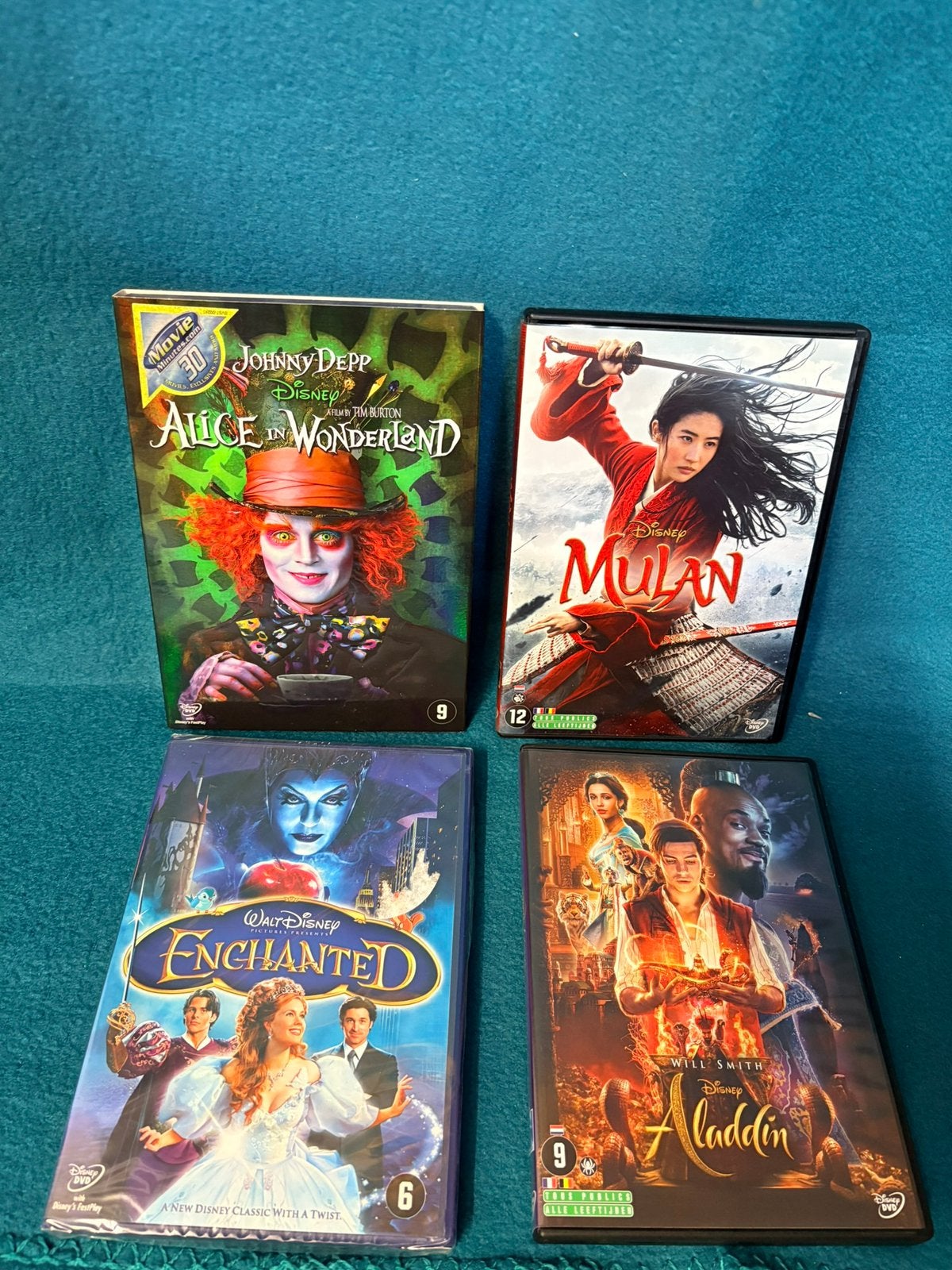 Disney films 6 stuks, Overige genres, Ophalen of Verzenden, Zo goed als nieuw, Film