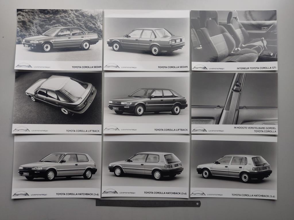 (370) Toyota Corolla persfoto 9x liftback Sedan hatchback, Ophalen of Verzenden, 1960 tot 1980, Zo goed als nieuw, Overige onderwerpen