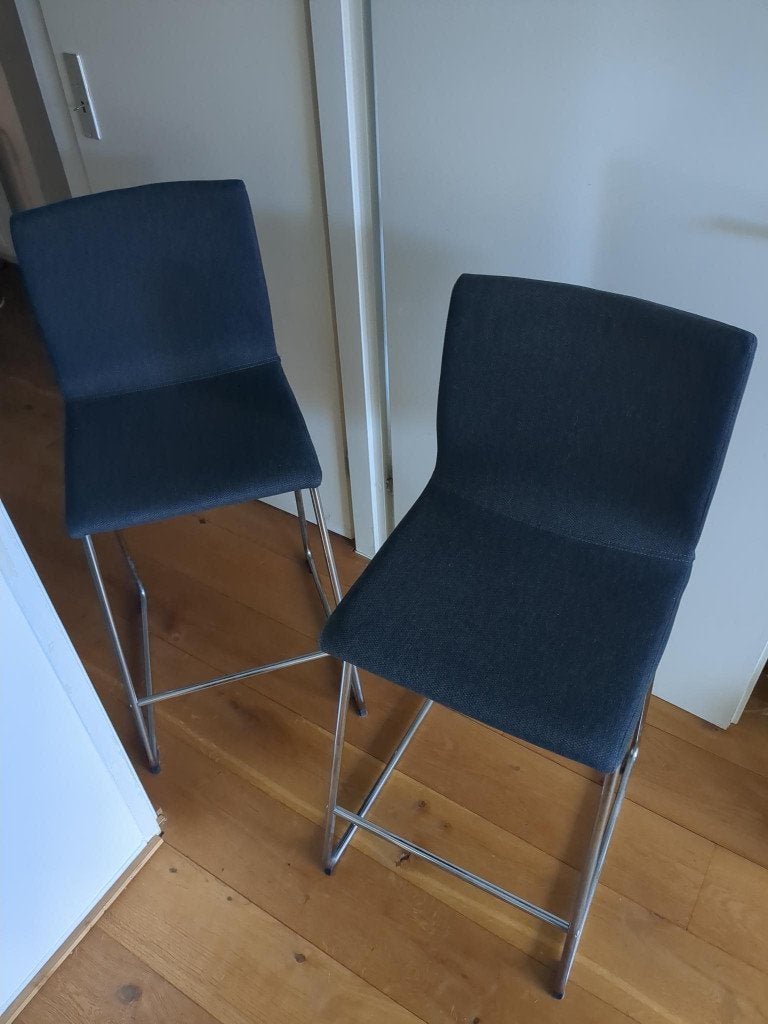 IKEA LILLÅNÄS barkrukken (x2), Huis en Inrichting, Barkrukken, Ophalen, 60 tot 90 cm, Zo goed als nieuw, Hout
