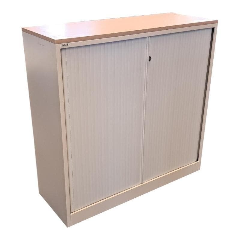 Ahrend Roldeurkast Wit Ahorn H120 x B120 x D45, Gebruikt, 100 tot 150 cm, 100 tot 150 cm, Ophalen of Verzenden