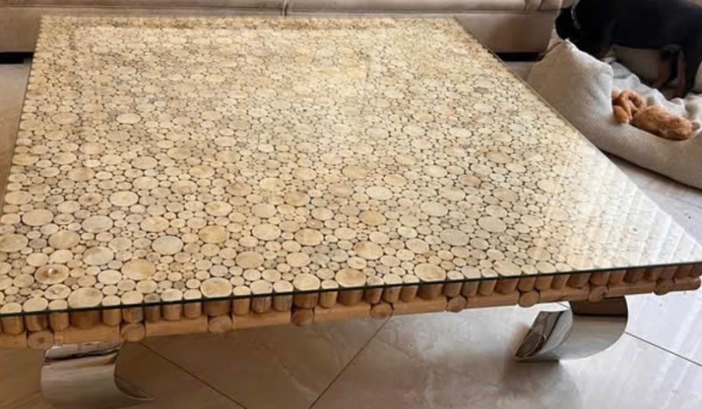 Rofra driftwood salontafel opium model, Ophalen, Gebruikt, Overige vormen, Minder dan 50 cm
