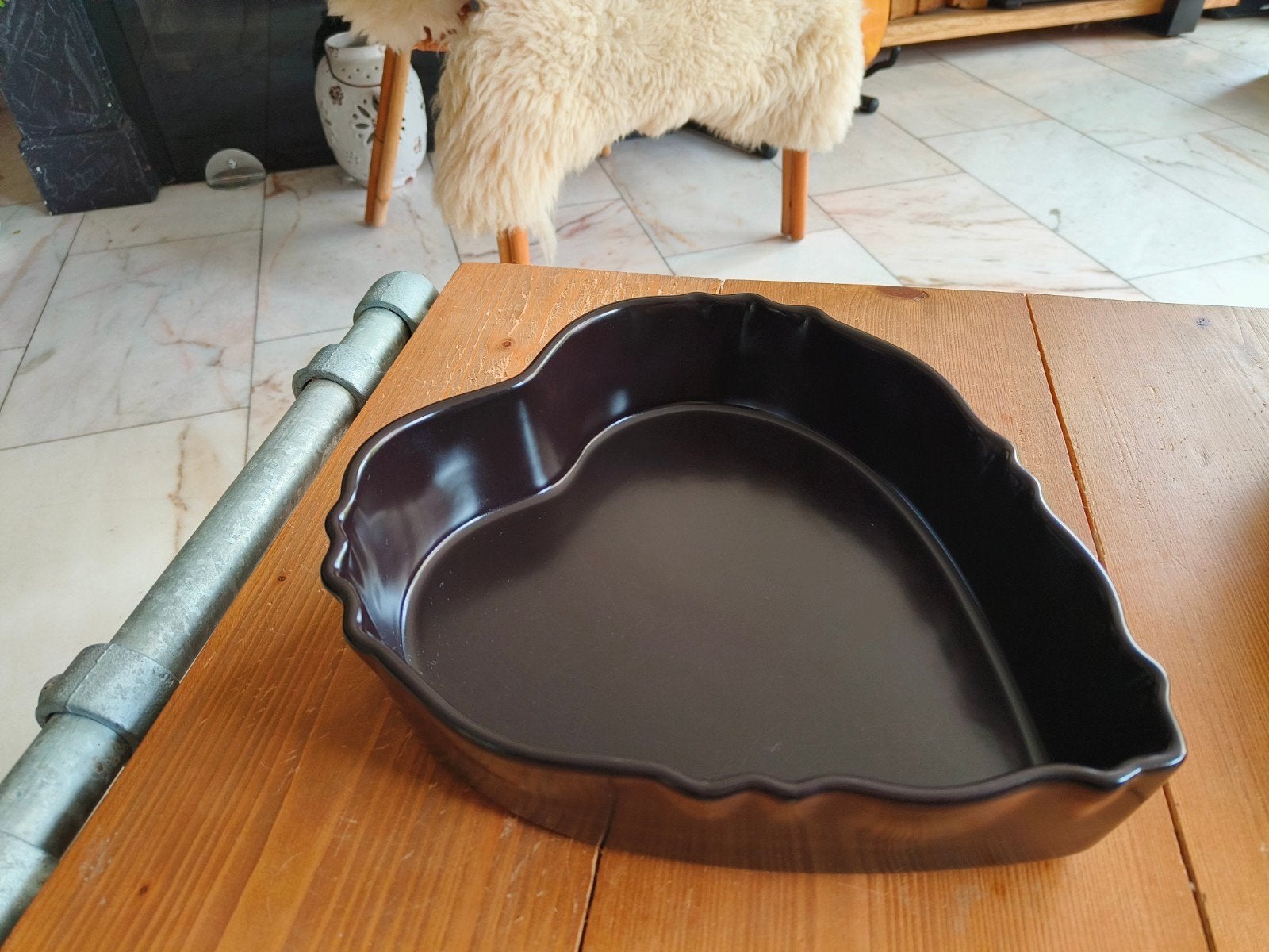 Appolia hartvormige ovenschaal - Made in France, Ophalen, Keramiek, Overige stijlen, Schaal of Schalen