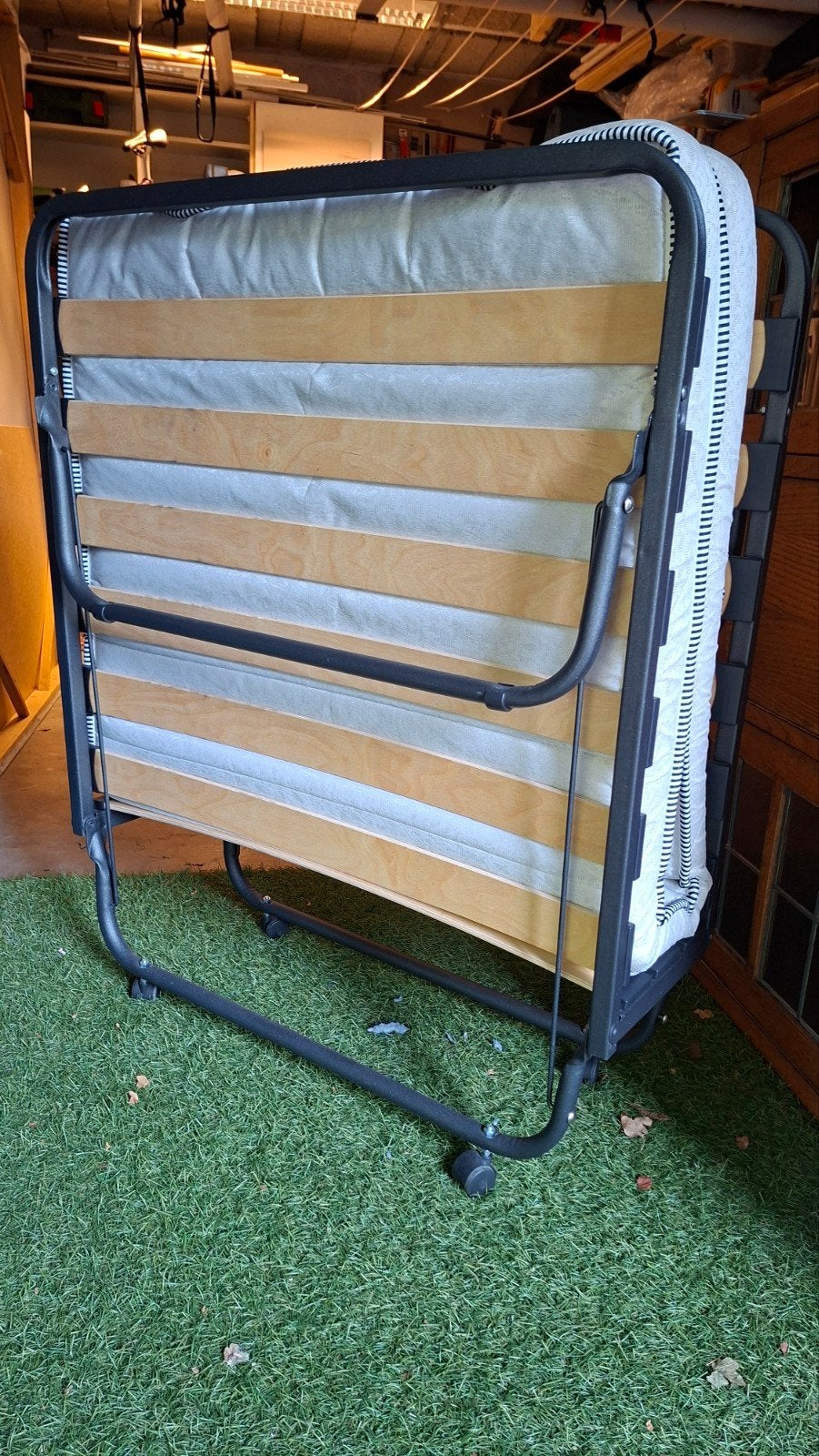 Opklapbed z.g.a.n. met goed en schoon matras. 190x90 cm., Ophalen, Eenpersoons, 190 cm of minder, 80 cm
