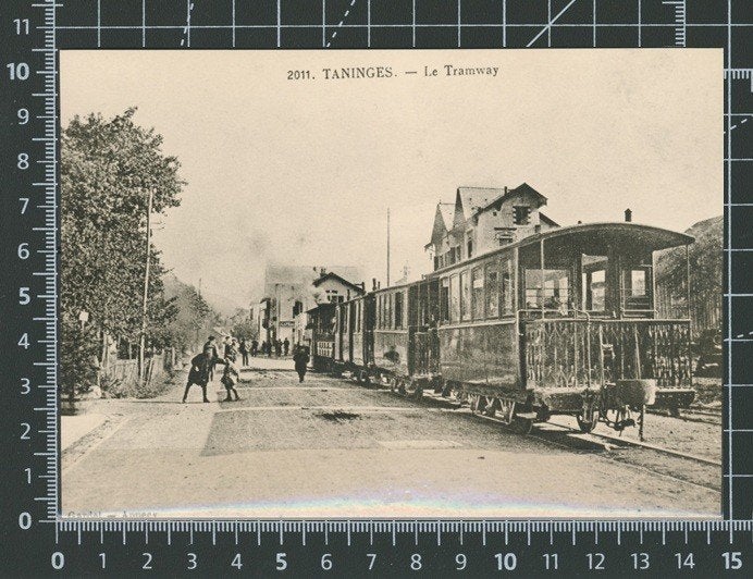 Locomotief Tanninges Tramway Foto-Ansichtkaart TRAM t-146, Verzamelen, Ophalen of Verzenden, Zo goed als nieuw, Tram, Kaart of Prent