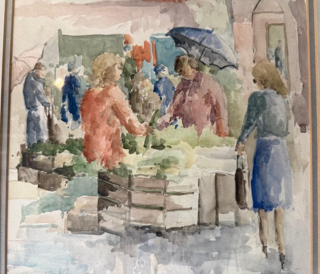 Jan Cornelis v.d. Heijden   Gesigneerd      Aquarel, Ophalen
