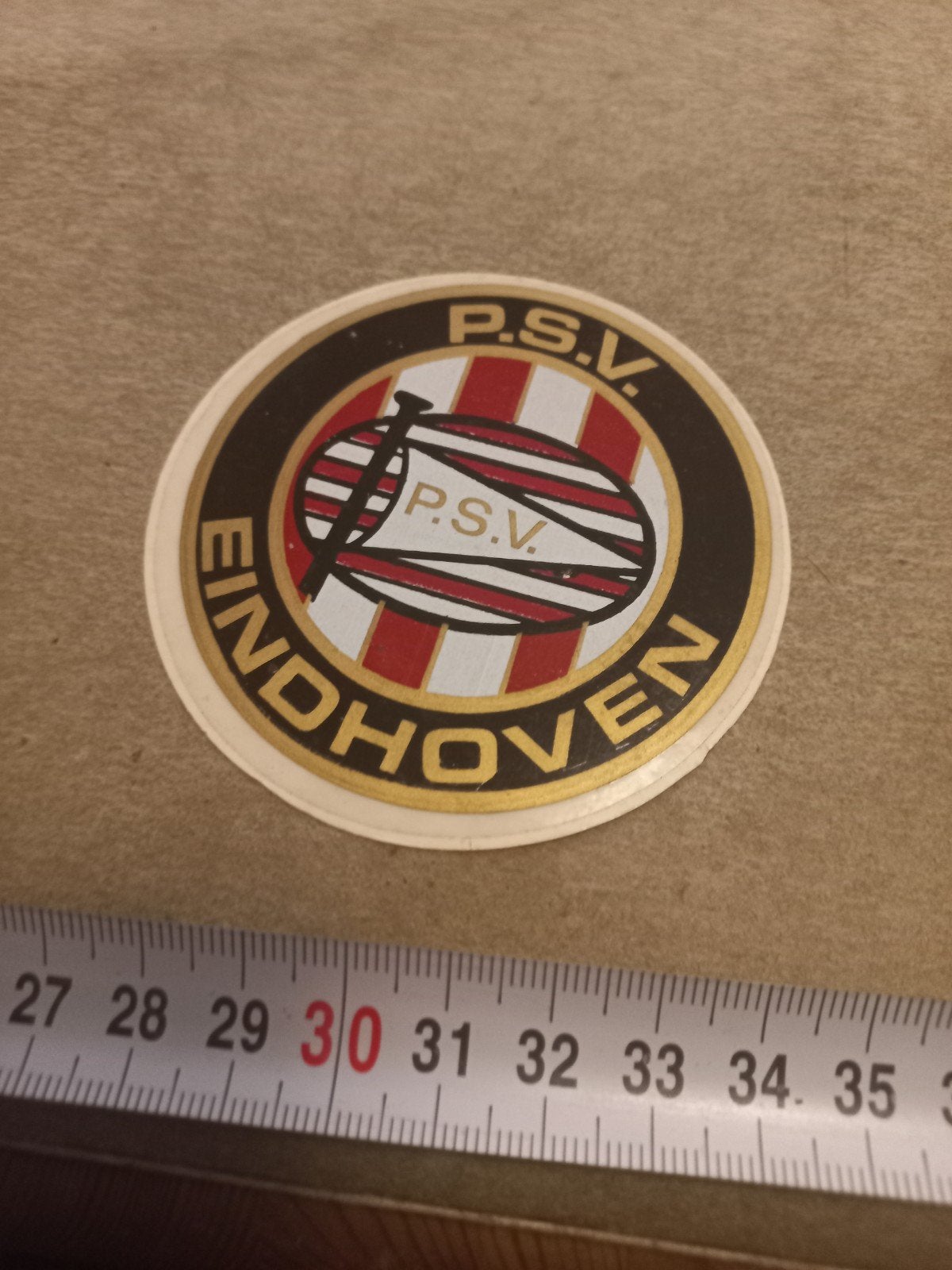 Vintage PSV Eindhoven sticker, Ophalen of Verzenden, Gebruikt, Sport
