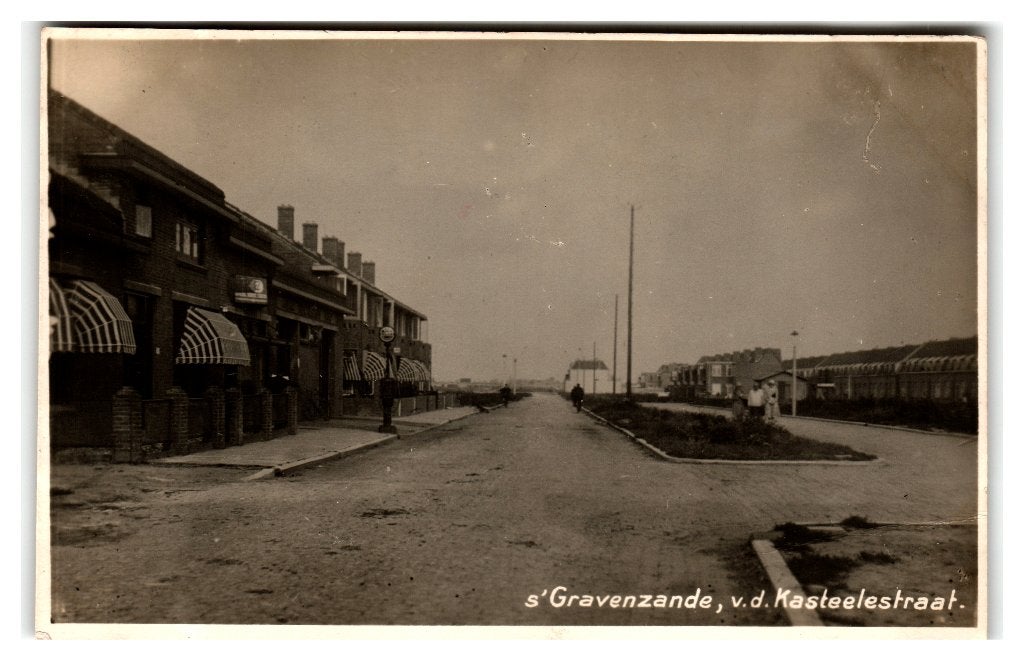 's-Gravenzande, v.d. Kasteelestraat, Verzamelen, Verzenden, 1920 tot 1940, Gelopen, Zuid-Holland