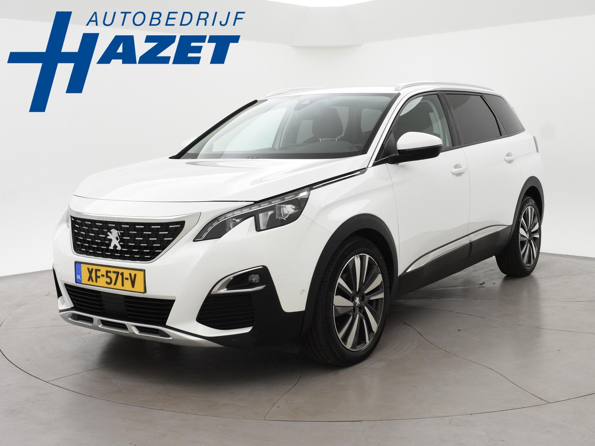 Peugeot 5008 1.2 PT 130 PK 7-PERSOONS PREMIUM + MASSAGE | TR, Auto's, Voorwielaandrijving, Gebruikt, 1199 cc, Wit