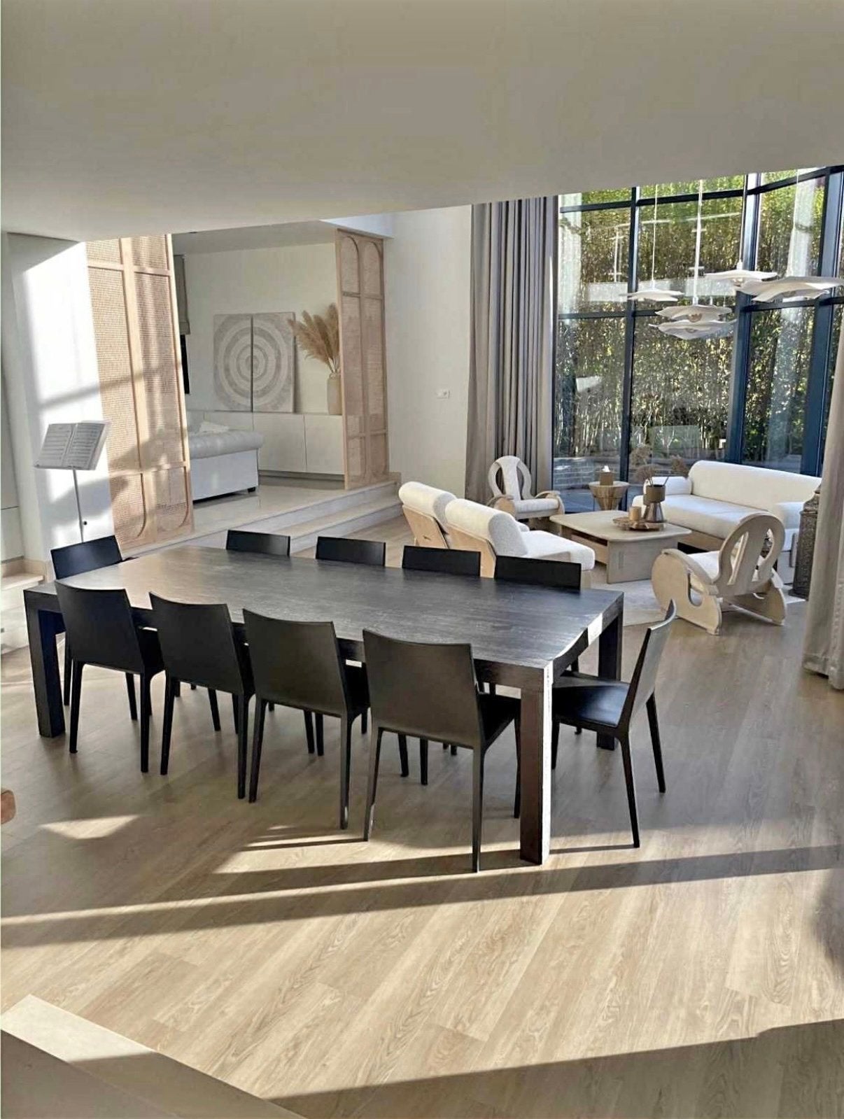 10 Moroso Fjord stoelen in donkerbruin leder, Ophalen, Bruin, Zo goed als nieuw, Vijf, Zes of meer stoelen