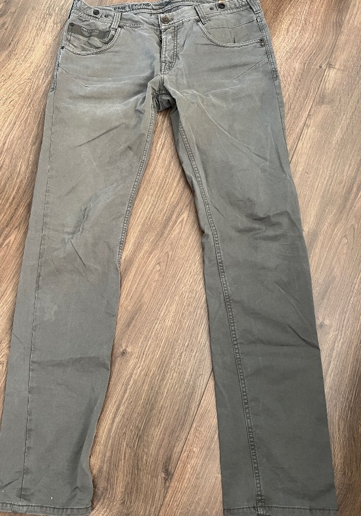 PME legend grijze regular slim fit stretch jeans 36/36, W36 - W38 (confectie 52/54), Pall Mall PME Legend, Nieuw, Ophalen of Verzenden
