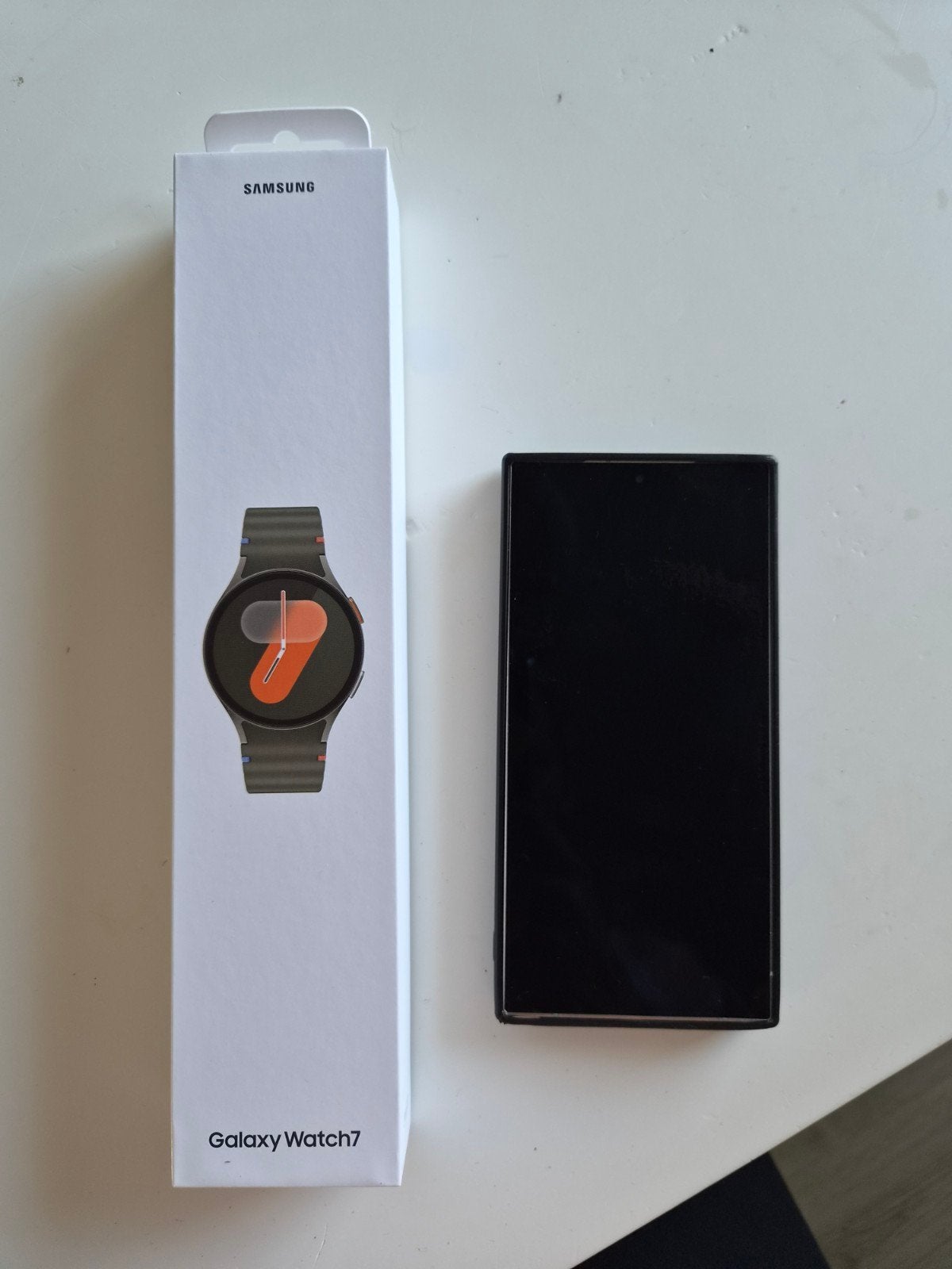 samsuns s24 ultra & watch 7, Sieraden, Tassen en Uiterlijk, Smartwatches, Ophalen, Paars, Zo goed als nieuw, Samsung